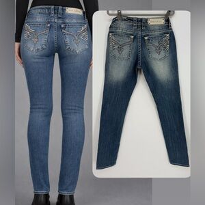 NWT Rock Revival JAIDA Skinny Embellished Jeans Women's Sz 30